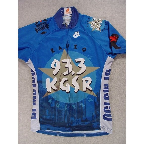 Austin KGSR 93.3‎ RADIO S/S Custom Cycling Jersey (Women's Medium) - Picture 1 of 3